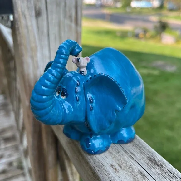 Gothic Cutie Precious Moments Handpainted Repaint “Ella Funt” Elephant - Picture 1 of 5